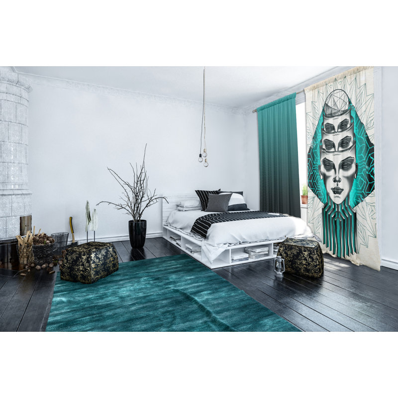 Velvet Blackout Curtain Panel Pair, 148 W x 250 D cm