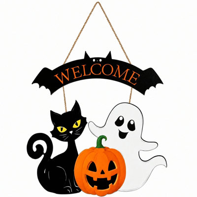 Porte-clés en bois 12 po Halloween