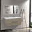 Wall-Mounted Bathroom Vanity with Double Sinks-232756475