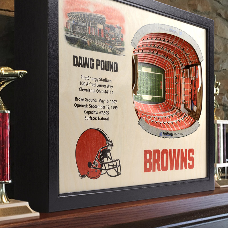 Décoration murale 25 couches NCAA, Browns de Cleveland