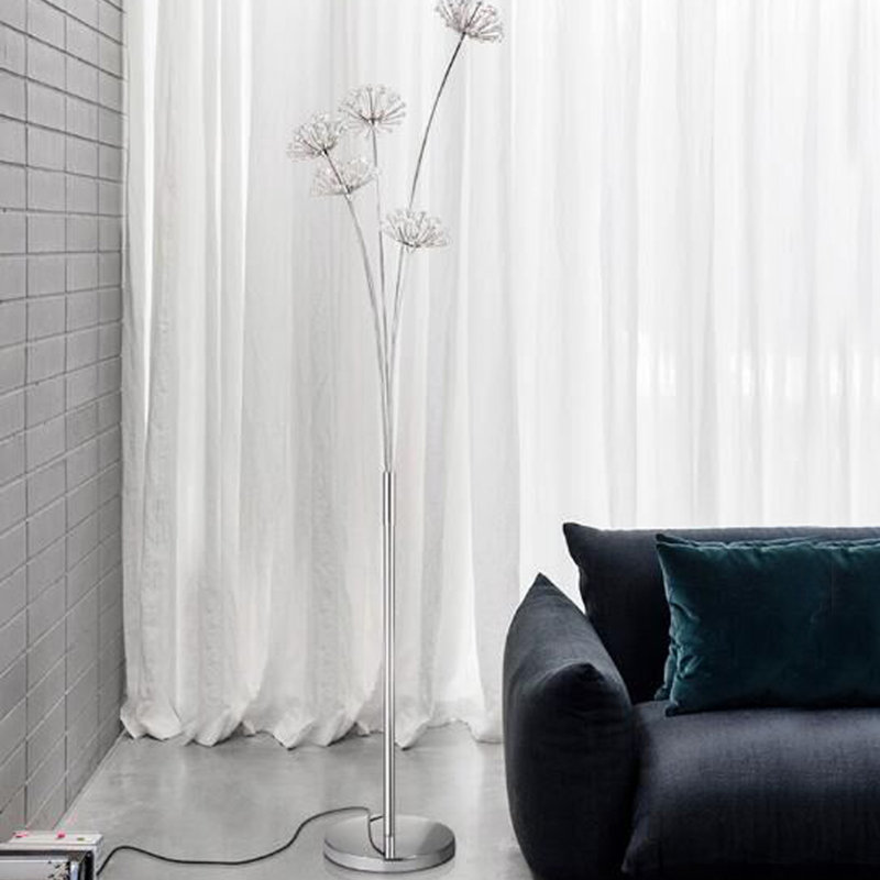 Shugar 68.89'' Silver LED Task Floor Lamp