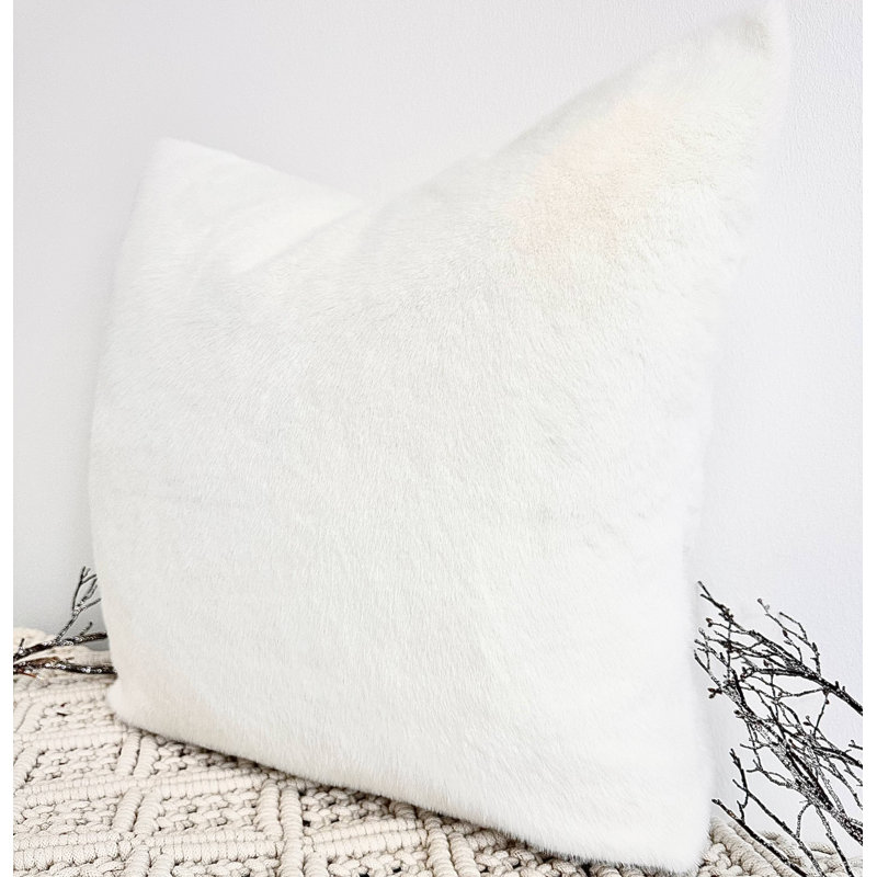 Abstract Ivory Square Cushion Cover