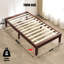 Structure de lit en bois de pin massif Palmeri-208134950-208134951