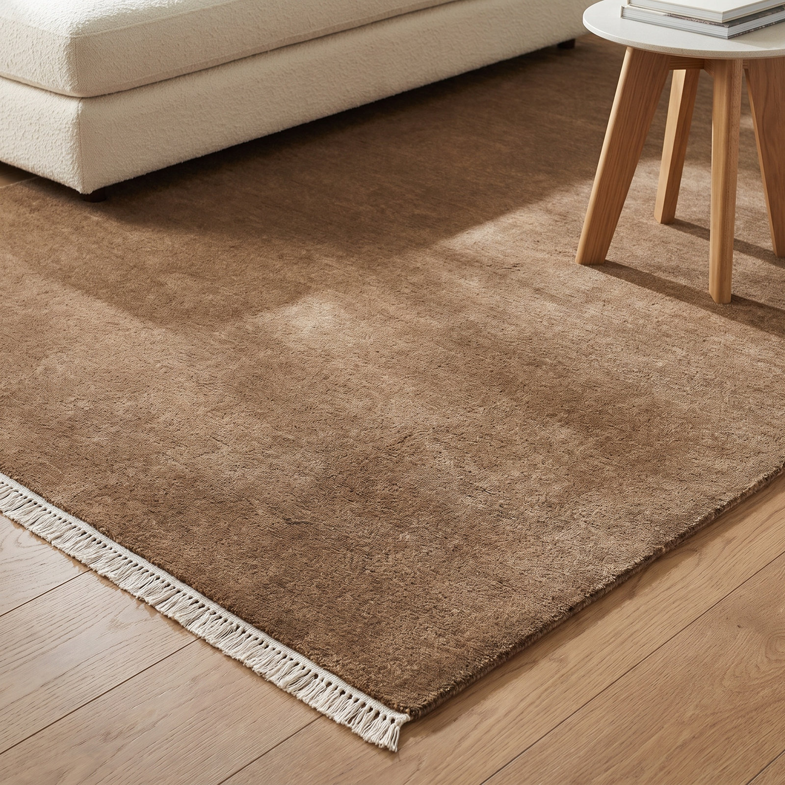 Clio Hand-Loomed Charcoal Wool Rug, Rectangle 4' x 6'