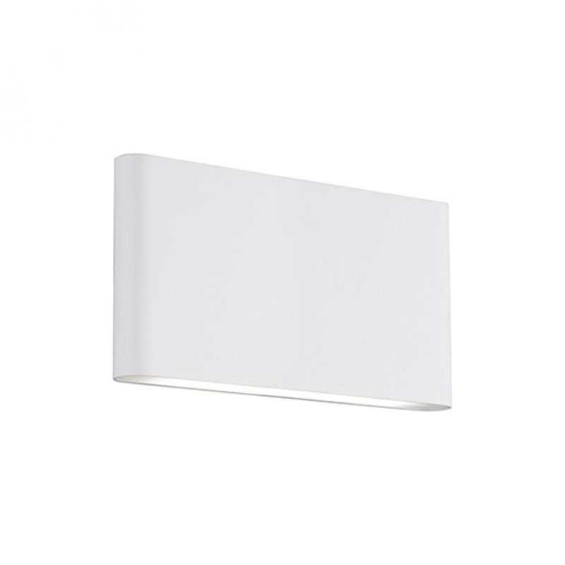 White Dimmable Direct Wired LED Wall Sconce