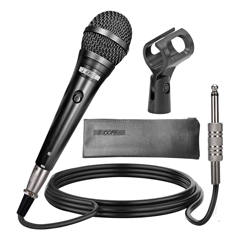 5Core XLR Microphone Dynamic Mic Karaoke Singing Studio Microfono Handheld Mics 
