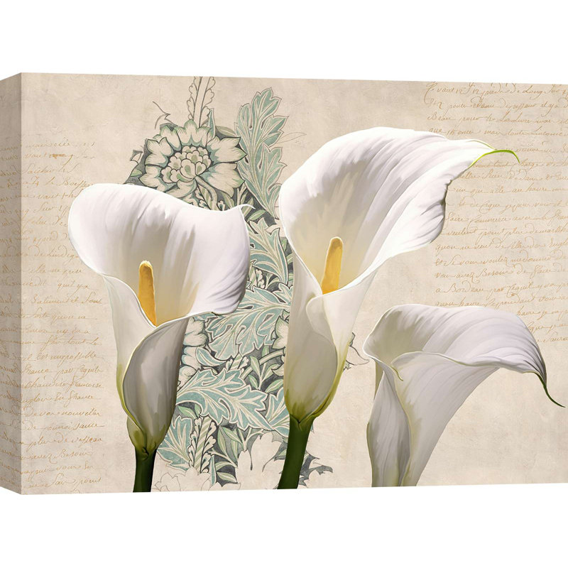 " Panel: Three Callas" By Elena Dolci, 70cm H x 100cm W