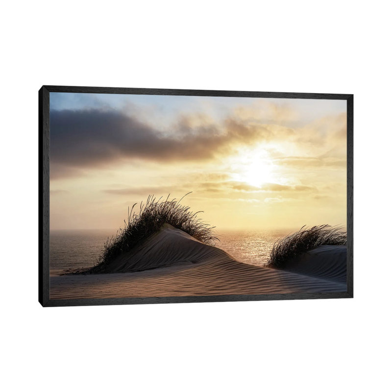 Dune - Denmark 1 Piece Wall Art on Canvas, 101.6 cm H x 66.04 cm W, Black Floater Framed