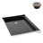 48 in. x 32 in. Alcove Acrylic Shower Base in Glossy Black With Right Drain, Drain Included-115183299