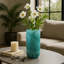 Vase à fleurs moderne en verre avec motif tourbillonnant-1211955399