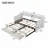 Extendable Upholstered Daybed with Two Drawers-336469080