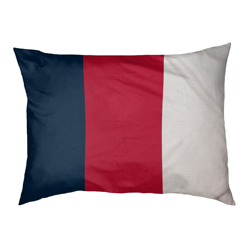Lit à chat à rayures de football cincinnati, L 28 po x l 18 po, Milieu rouge / Côté blanc
