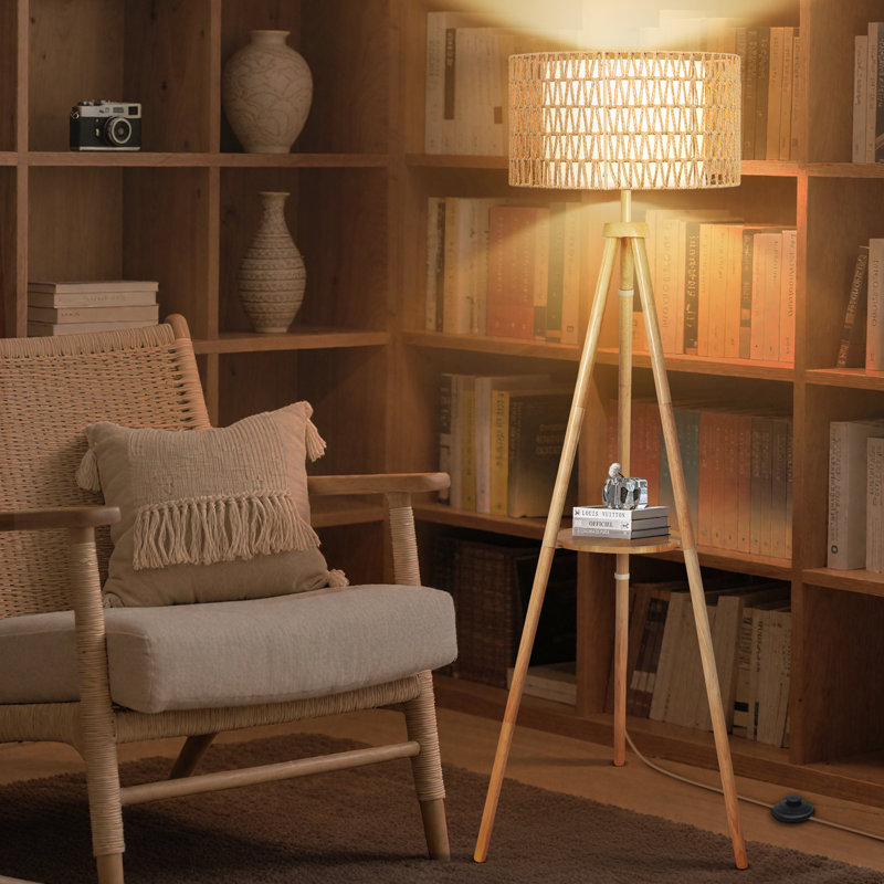 160cm Tripod Floor Lamp, Natural