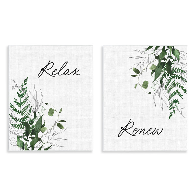 Ensemble de 2 plaques murales Relax Renew