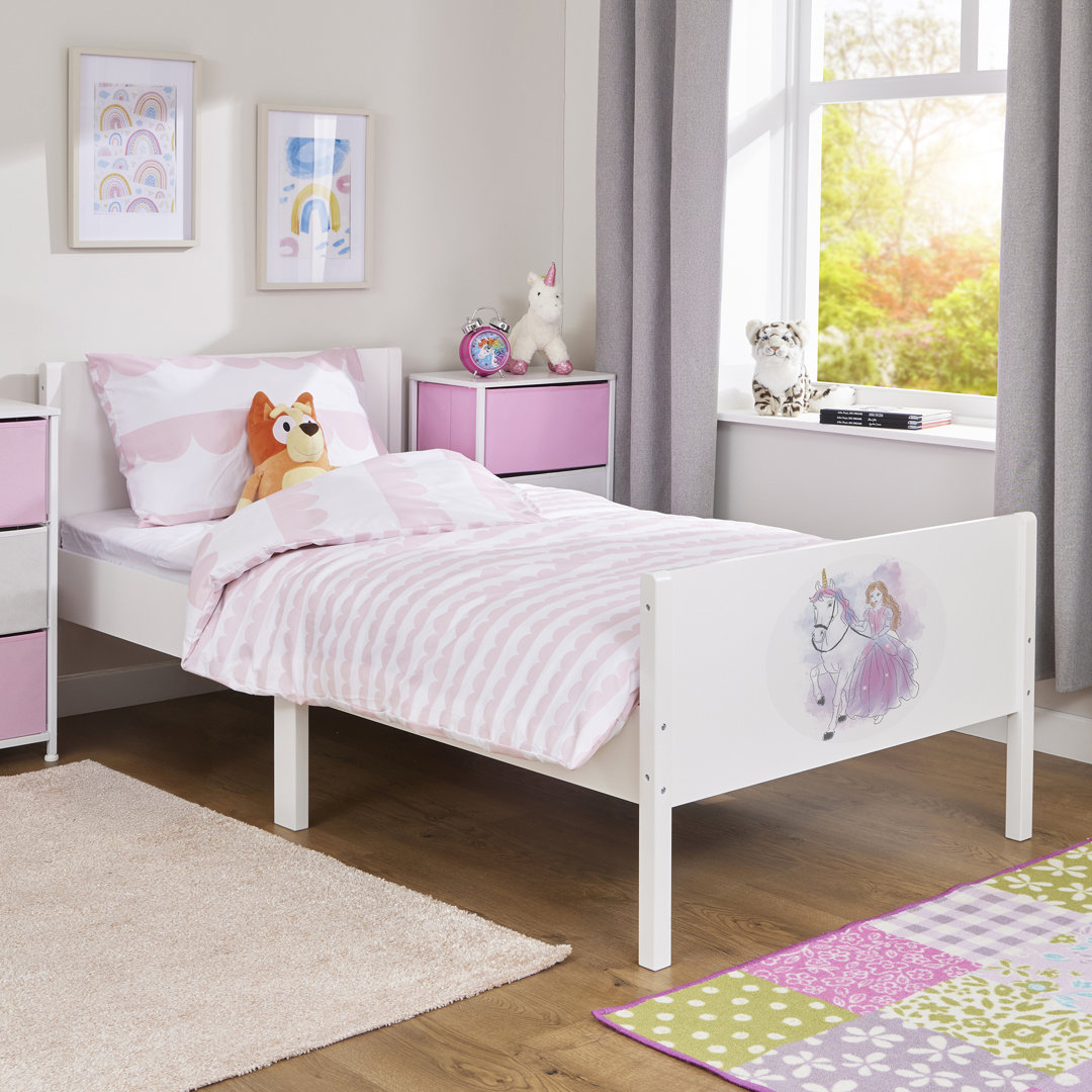 Liberty House Toys Single White Princess And Unicorn Kids Bed - Image 5