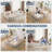 107" Modular Sectional Couch With L-Shape Chaise,Boneless Sofa For Living Room,Modern Cloud Couch With Deep Seat,No Assembly Required,Loveset,White(Left Facing Chaise)-642170873-642170875