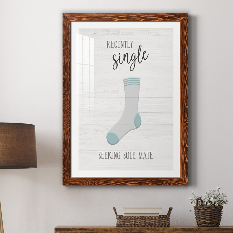 " Single ", 37.5" H x 27.5" W x 1.5" D, Brown Framed Paper
