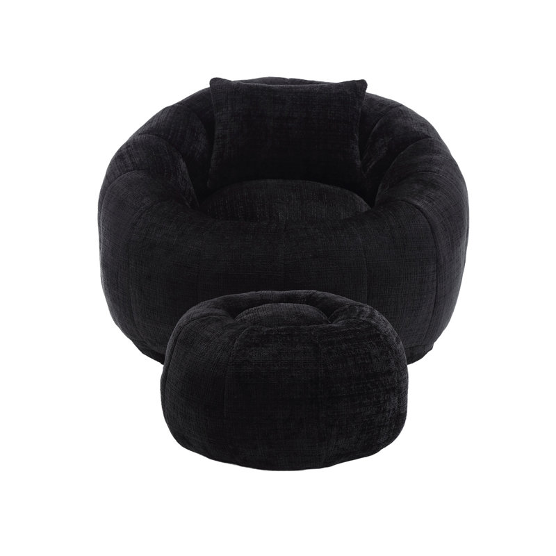 Modern Bean Bag Chairs, Black
