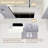 34.In W X 72.In H Shower Door Fixed In Thick Black