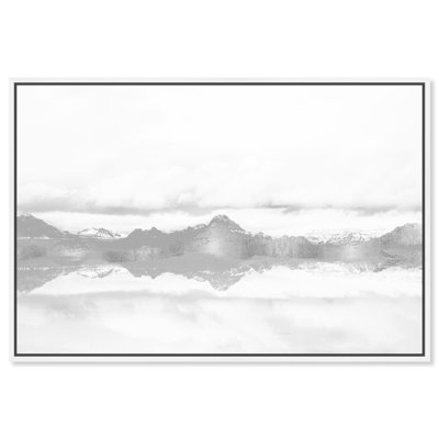 " Nature And Landscape Stood Still And Wondered, Grey " by Oliver Gal