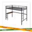Lit mezzanine simple en métal avec bureau, échelle et garde-corps, lit mezzanine pour chambre à coucher-18203959