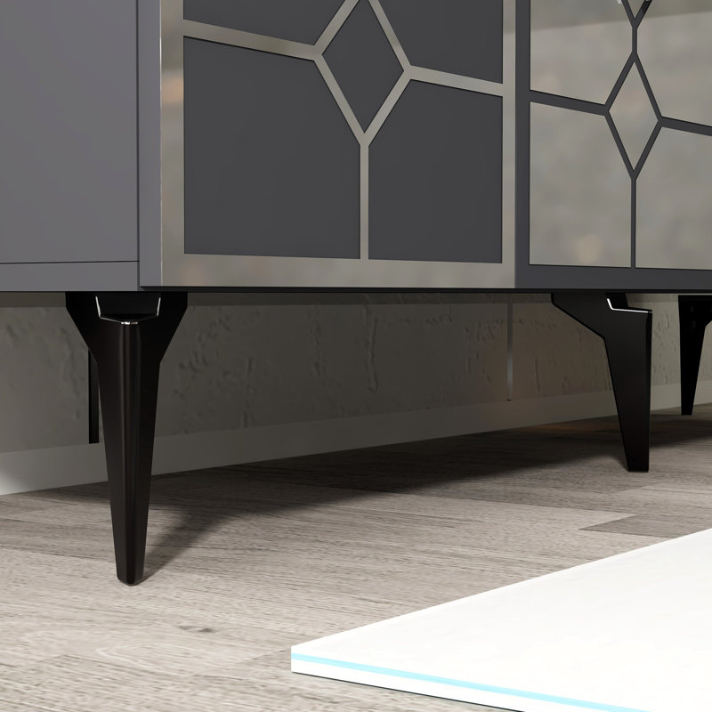 Oatley 150cm Console Table, Grey/Silver