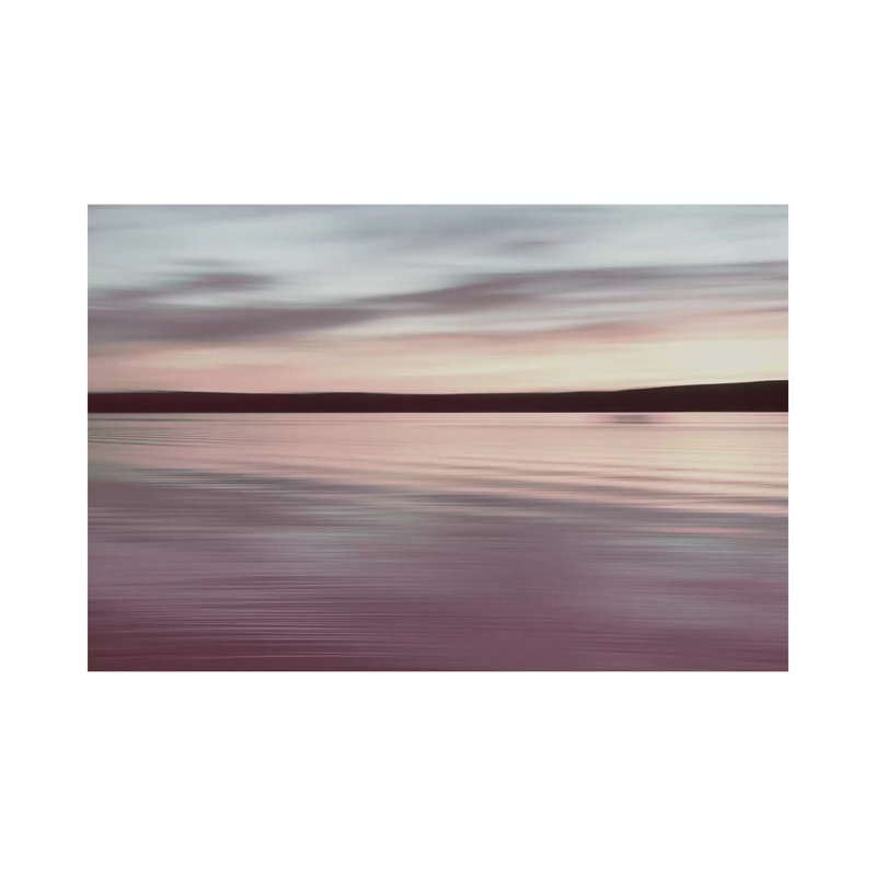 Horizon - Pink Mood by Lena Weisbek - Wrapped Canvas Painting, 66.04 cm H x 45.72 cm W x 3.175 cm D