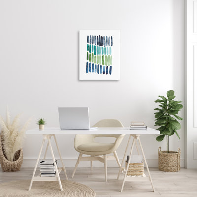 «Nautical Minimalist Shapes Wrarap Canvas» par Lisa Nohren sur toile