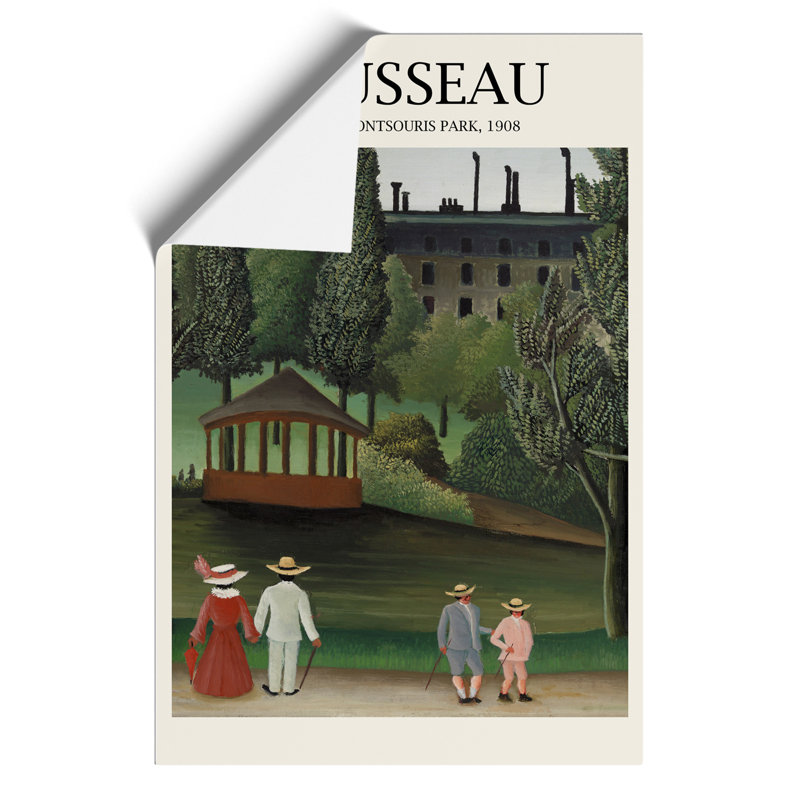 View of Montsouris Park Print by Henri Rousseau - Frameless Print, 59cm H x 42cm W x 0.1cm D