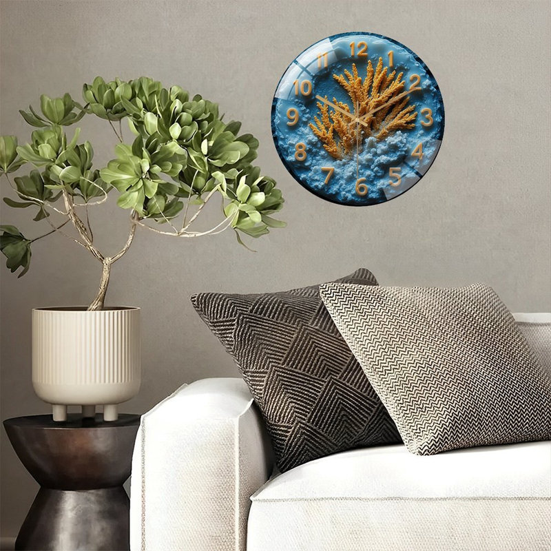 Horloge murale unique en résine 12 po