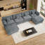 Canapé modulaire surdimensionné en U avec repose-pieds Maarif-94568356