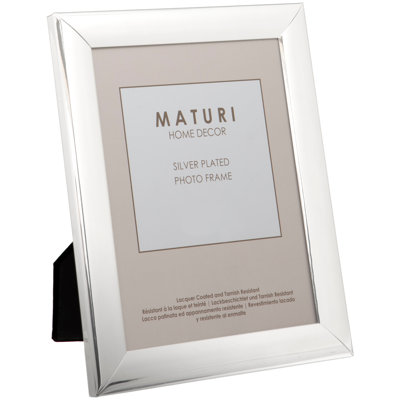 Silver Plated Photo Frame - Curved Edge Finish