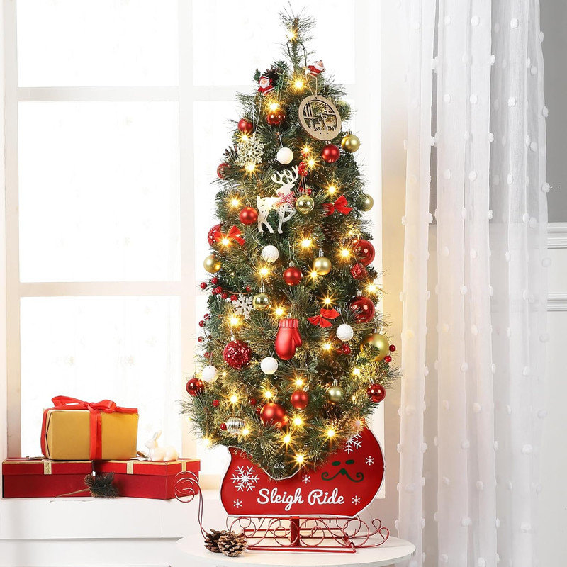 54' H Lighted Artificial Christmas Tree