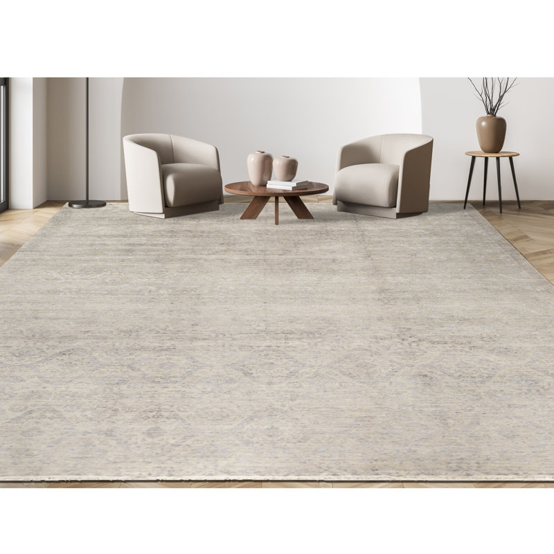 Hand Woven Wool Floral Area Rug