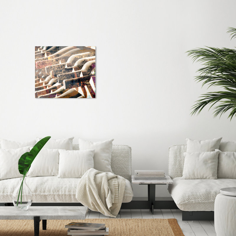 « Boissons et spiritueux dans la cave », impression d’art graphique sur toile, H 36 po x l 45 po x P 1,5 po, Toile tendue