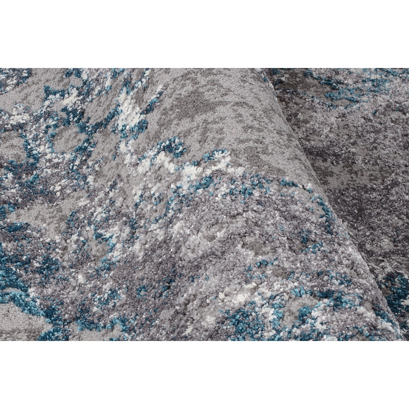 Carpet Dibble in blue/grey, Runner 80 x 300cm