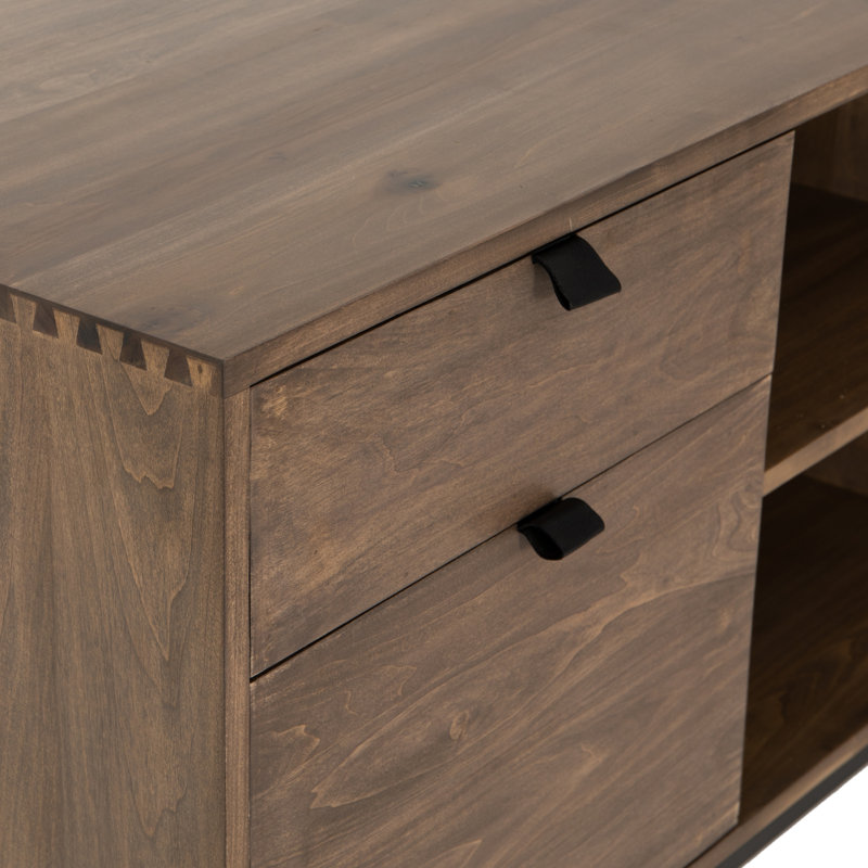 Trey Solid Wood Writing Desk, Auburn Poplar
