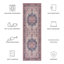Tapis oriental beige / rose / bleu-521586989