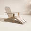Aredale Solid Wood Adirondack Chair with Ottoman-1469960014