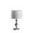 19.75" Solid Crystal Orb Metal Table Lamp