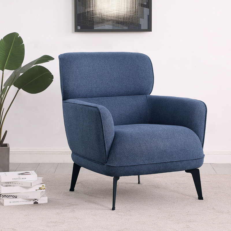Fauteuil de 30,50 po Joshual CAL117, Chenille bleu
