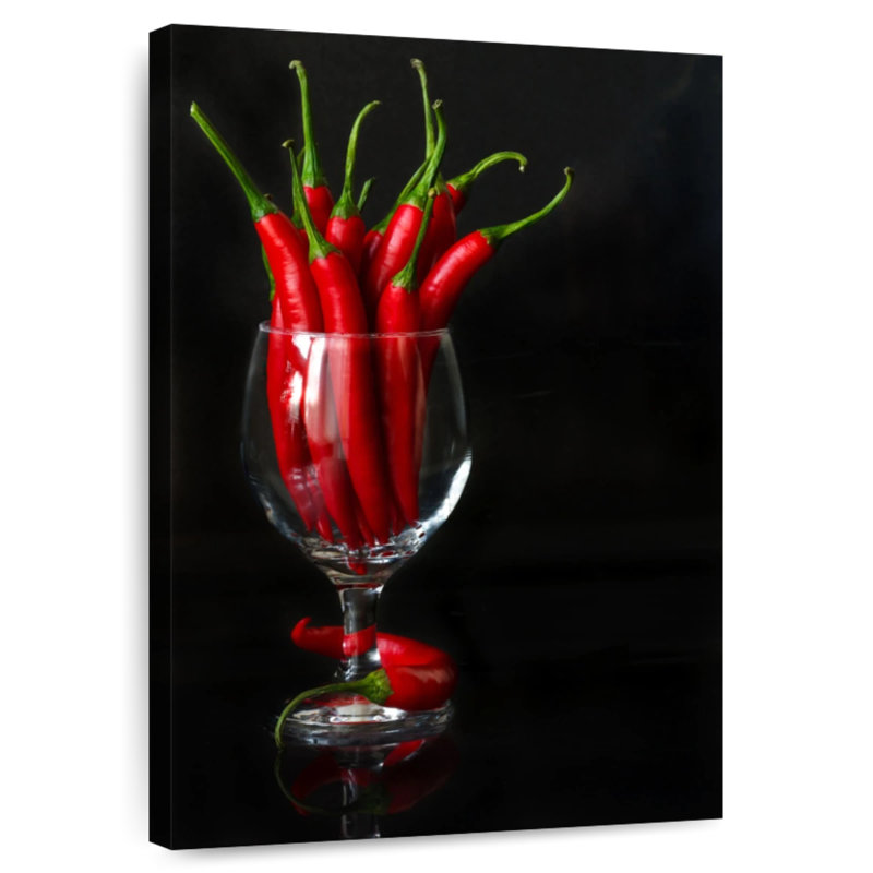Yarlin Posh Red Chilies, 24" H x 16" W