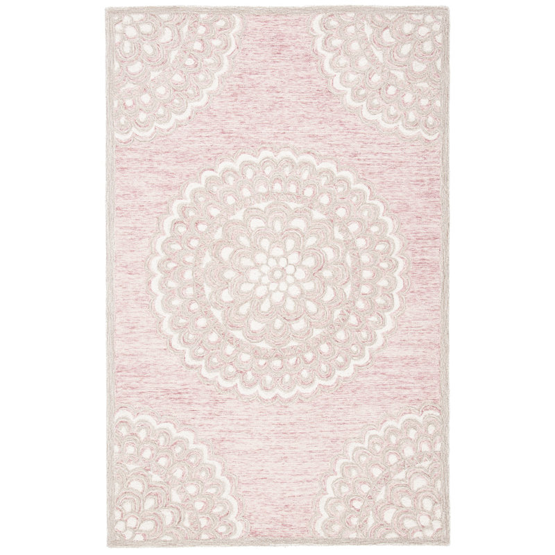 Pezanetti Hand Tufted Wool And Cotton With Latex Oriental Rug, Rectangle 8' x 10'