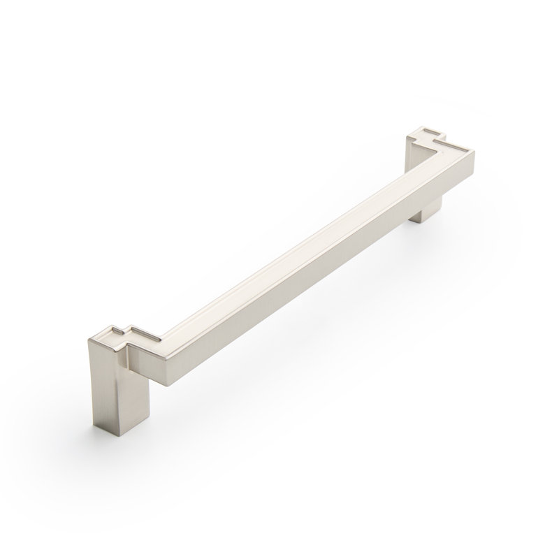 Poignée d'armoire 7-9 / 16 po Matilde, Satin Nickel