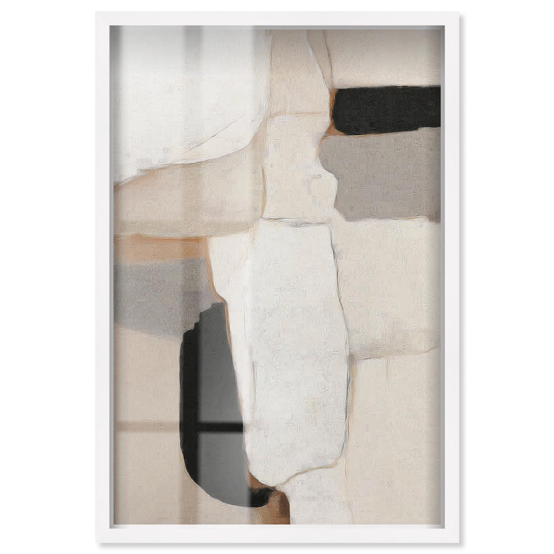 «Antique Wall III Modern Decor Shadowbox» par Art Remedy, H 16 po x l 11 po, Blanc