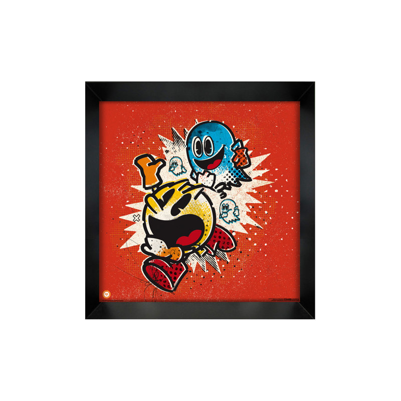 Pac-Man - Chased 12 x 12, affiche gélifiée