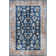 Tapis bleu en polyester tissé à la machine Grishilde
