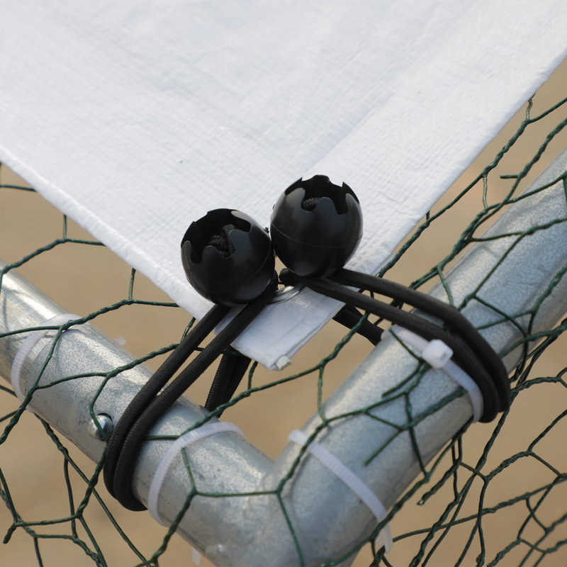 Cage à poules en métal Crellen, H 79 po x l 120 po x P 240 po