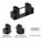 4PCS Fireplace Lumber Wood Rack Adjustable Firewood Rack