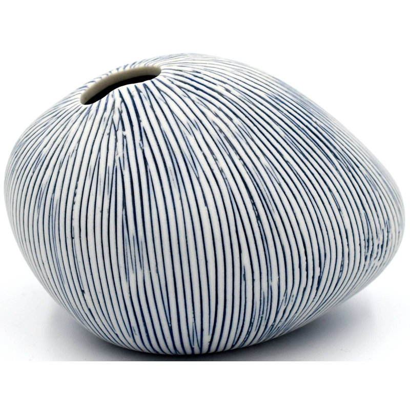 Webbe Jar, Blue, 2.4" H x 3.4" W x 2.6" D